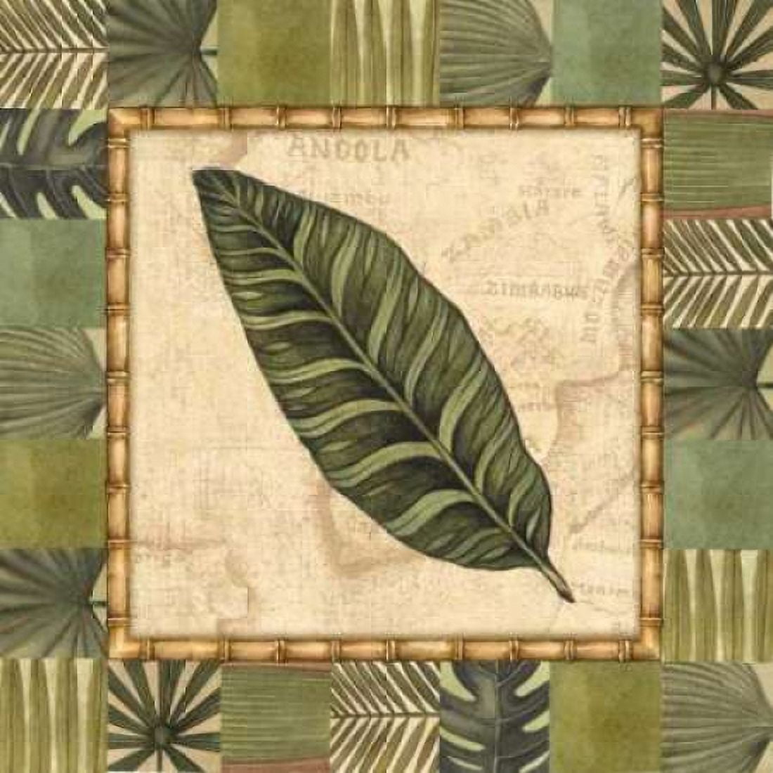 Tropical Leaf III Canvas Art - Charlene Audrey (24 x 24)