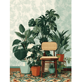 thumbnail image 1 of Tropical Leaf Monstera Potted Canvas Print, Suitable for Living Room, Bedroom, Office, Cafe, Nursery, 1 of 8