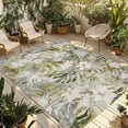 thumbnail image 1 of Tropical Leaf Outdoor Rug for Patio/Deck/Porch, Non-Slip Large Area Rug 6 x 9 Ft, Palm Leaves Plants Vintage Spring Green Indoor Outdoor Rugs Washable Area Rugs, Reversible Camping Rug Carpet Runner, 1 of 8