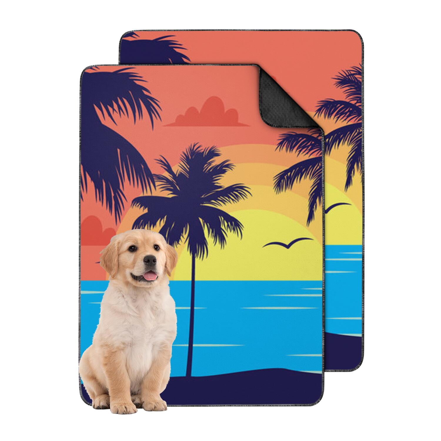 Curated visual reference: Picture Idea: Tropical Leaf Pattern Dog Pee Pads Reusable Washable Non Skid