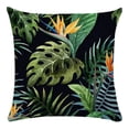 thumbnail image 1 of Tropical Leaf Pillowcase Red Living Room Bedroom Sofa Bed Chair Indoor Home, 1 of 5