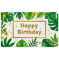 thumbnail image 1 of Tropical Leaf Pineapple Themed Happy Birthday Banner Party Decoration Background Backdrop Photography Props for Birthday Parties Celebrations and Photo Shoots, 1 of 7