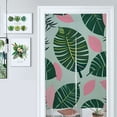 thumbnail image 1 of Tropical Leaf Print Pattern Door Curtain Nordic Living Room DoorCurtain Porch Partition Curtain Kitchen Rative Half Curtain, 1 of 4