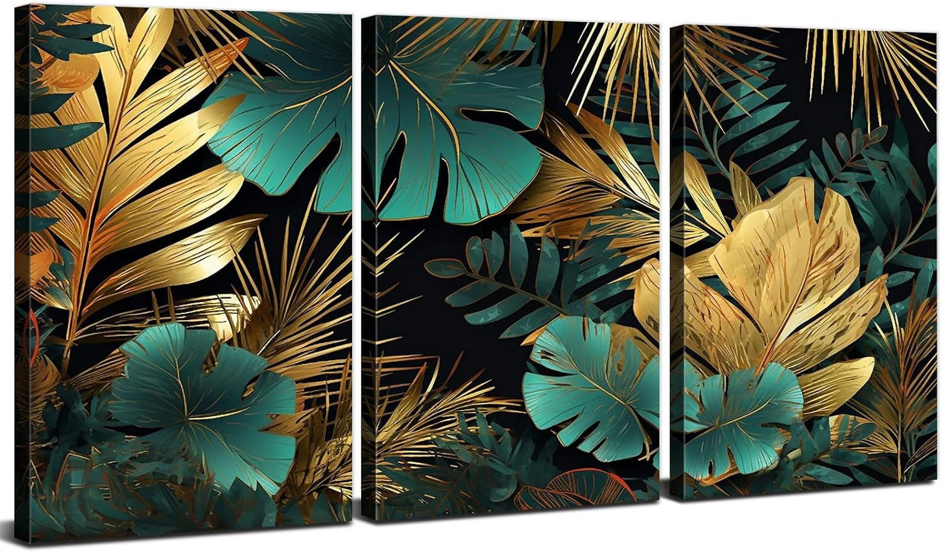 3D TROPICAL GREEN Palm Leaf Wallpaper Wall Murals Removable Wallpaper