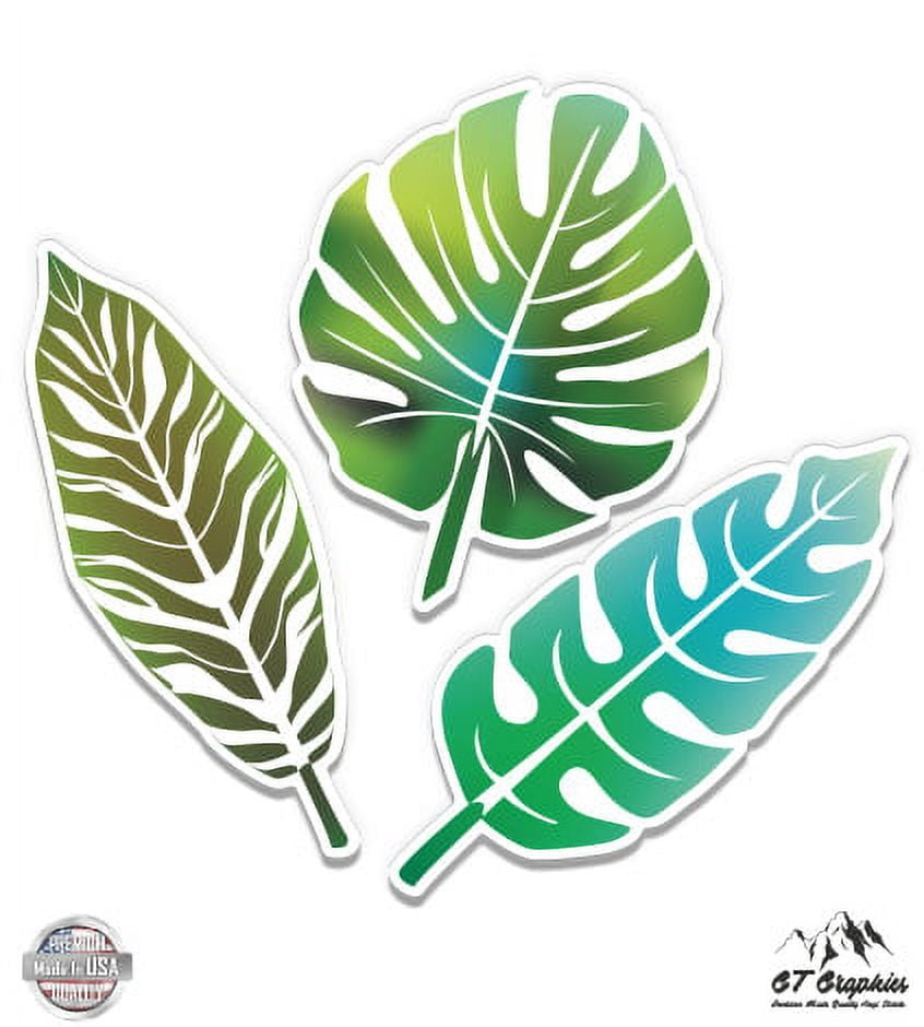 Palm Tree Tropical - 8 Vinyl Sticker - for Car Laptop I-Pad - Waterproof  Decal