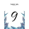 thumbnail image 1 of Tropical Leaves Design Table Number Cards Double Sided Party Table Numbers for Reception Baby Shower Anniversary Birthday Bridal Party 4x6 30 Pcs, 1 of 3