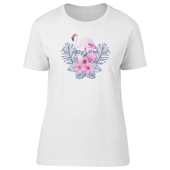 Tropical Leaves Of Indigo Palm Tee Women's -Image by Shutterstock