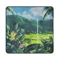 thumbnail image 1 of Tropical Leaves Outdoor Picnic Blanket, Foldable Waterproof Beach Mat, Portable Beach Blanket for Beach Camping, Hiking, Family Concerts, 1 of 7