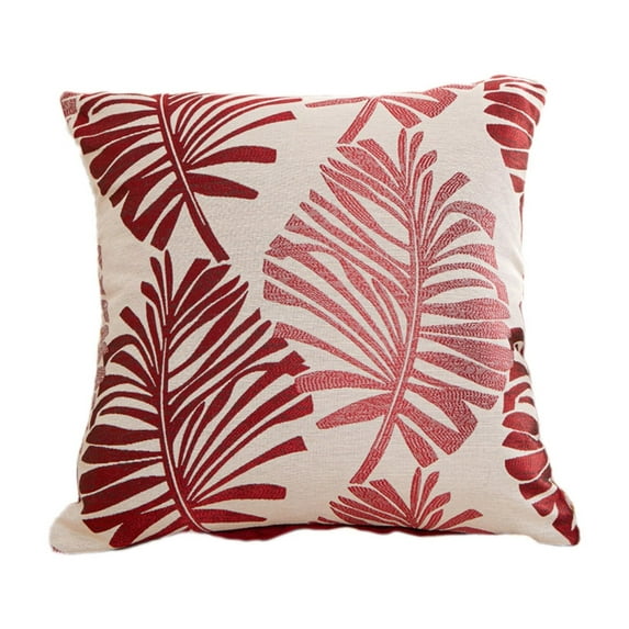 Tropical Leaves Print Pillow Covers 18x18 Inch Modern Leaf Decorative Outdoor Throw Pillows Summer Decorations Pillow Case Square Cushion Cover Decor for Sofa Couch Bed