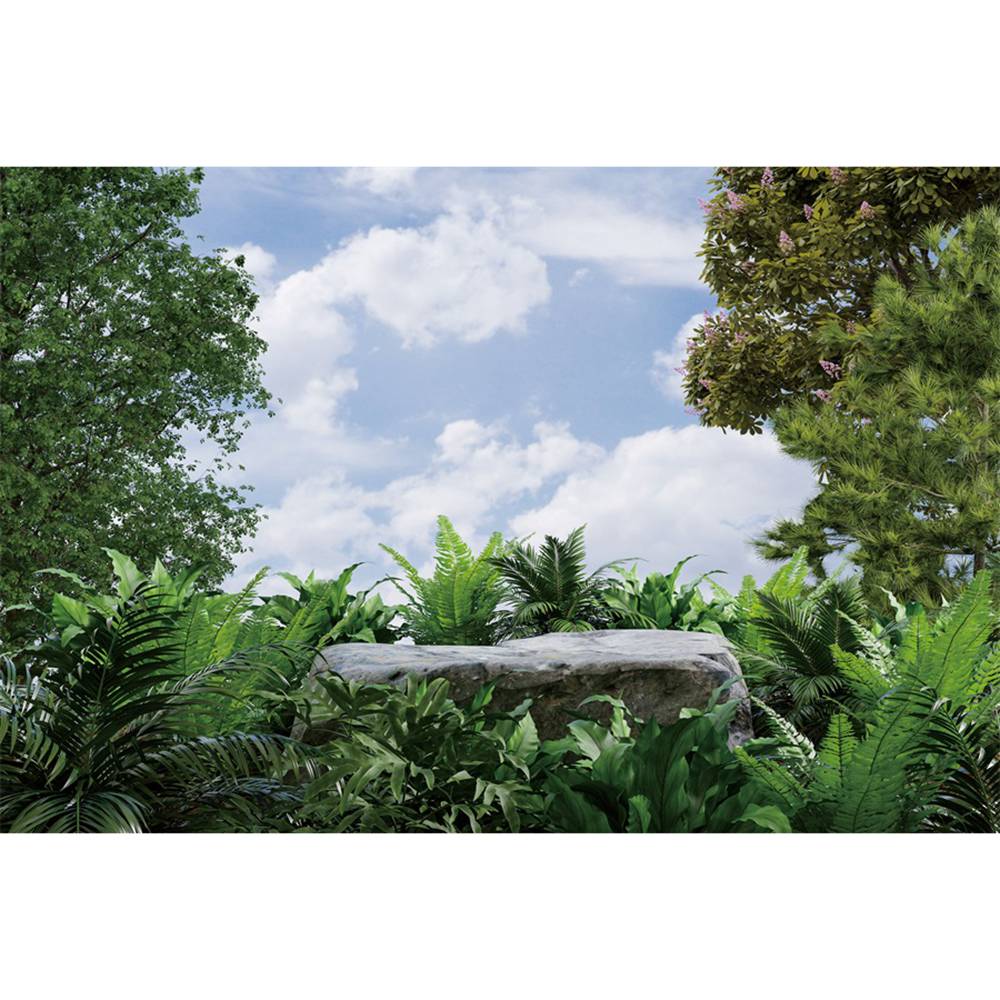 Tropical Leaves Room Backdrops Photography Stage Decoration Green Wall