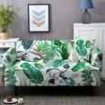 thumbnail image 1 of Tropical Leaves Stretch Sofa Cover 1/2/3/4 Seater For Living Room Dust-proof Washable Slipcover Elastic Couch Covers, 1 of 5