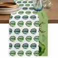 thumbnail image 1 of Tropical Leaves Table Runner, Green Monstera Palm Leaf Trees Botanical Cotton Linen Table Runners 108 Inches Long, Dresser Scarf Runner for Dining/Living Room/Kitchen/Square Tables 13''x108'', 1 of 9