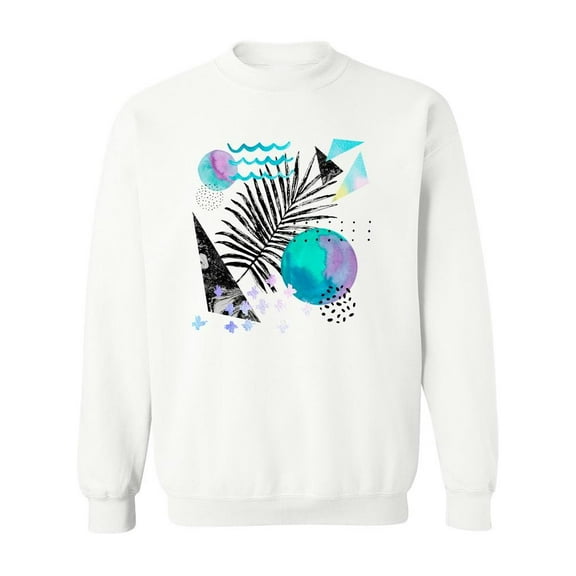 Tropical Leaves Trendy Sweatshirt Men -Image by Shutterstock, Male x-Large