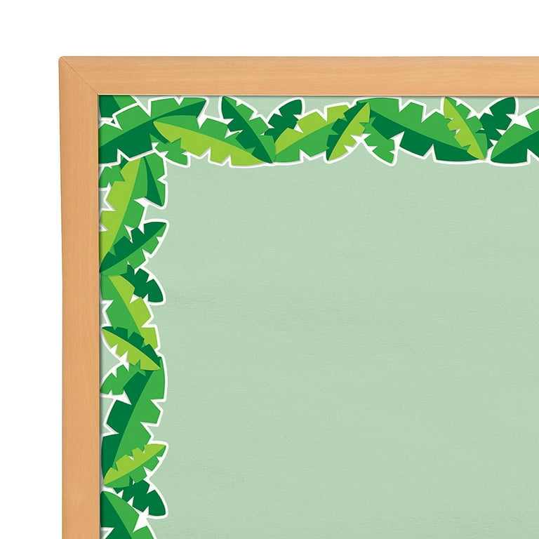 Tropical Leaves Wide Bulletin Board Borders, Educational, Party Supplies,  12 Pieces - Walmart.com