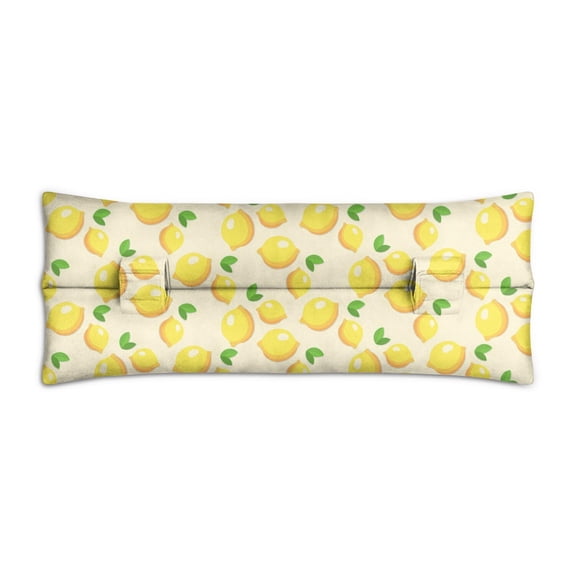 Tropical Lemon Seat Belt Cushion Summer Fruit Medley Design, Supportive Mastectomy Pillow
