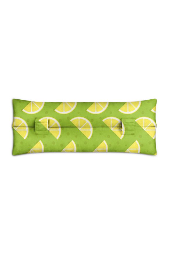Tropical Lemon Seat Belt Cushion Summer Fruit Medley Design, Supportive Mastectomy Pillow