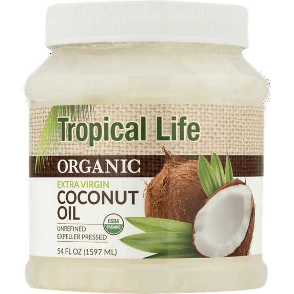 Tropical Life Organic Extra Virgin Coconut Oil, 54 Fl Oz