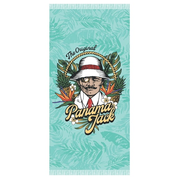 Tropical Man Fringe Beach Towel