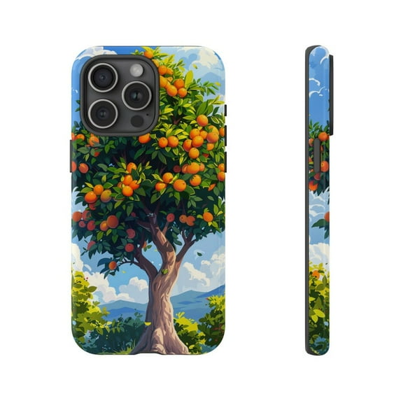 Tropical Mango Tree Botanical Artwork Phone Case Nature Fruit Design with iPhone 17 to 11 Pro Max
