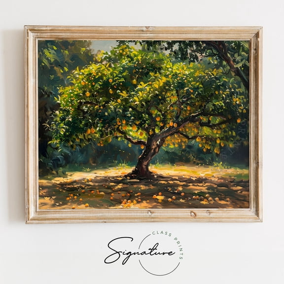 Tropical Mango Tree, Lush Greenery Art, Vibrant Wall Decor, Artistic and Lively Living Room Wall Art Piece, 983 Unframed Paper Print