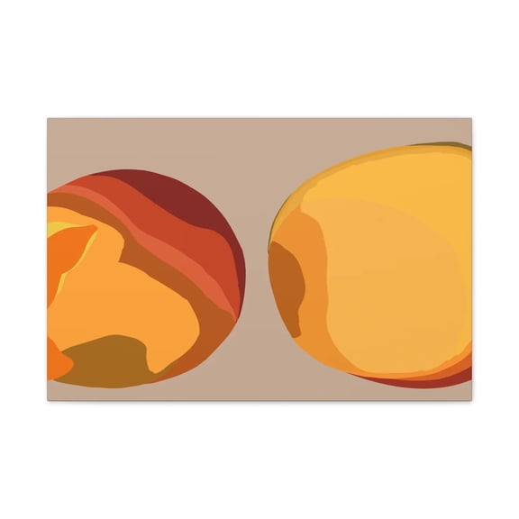 Tropical Mangoes Abstract Painting Canvas Wall Art 30x20