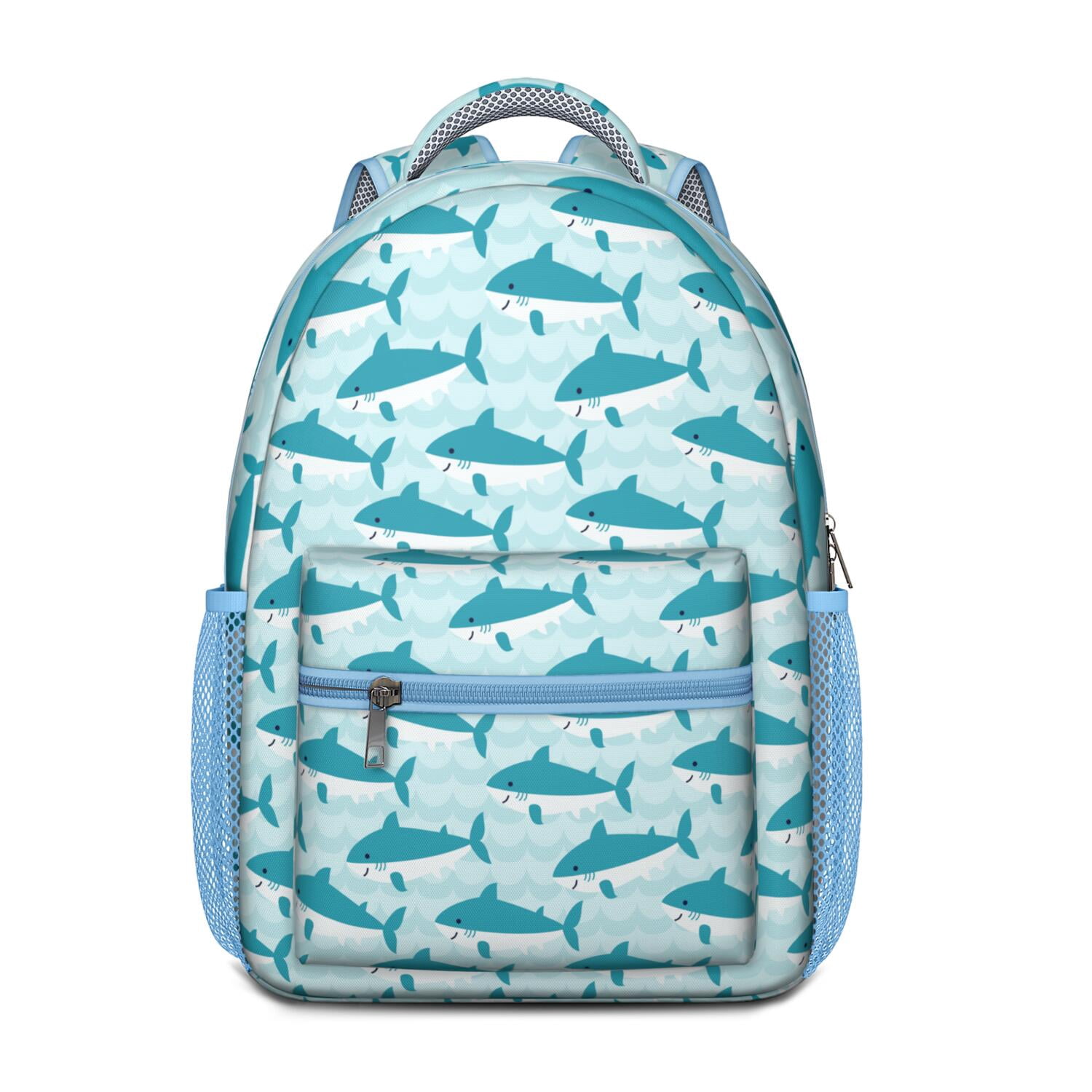 Tropical Marine Life Backpack - Great White Shark Design, Waterproof ...