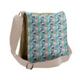 thumbnail image 1 of Tropical Messenger Bag, Exotic Hawaii Summer Flora, Unisex Cross-body, by Ambesonne, 1 of 2