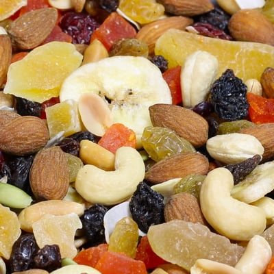 Tropical Mix Trail mix by Its Delish, 5 Lbs Bulk Bag  High Energy Boost Fruit and Nut Healthy Snack Medley with Protein & Vitamins with Mixed Nuts & Dried Fruits Snack  Keto, Vegan, Kosher