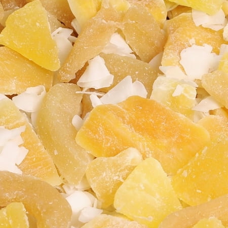 Tropical Mixed Dried Fruit Medley - by Its Delish, 10 Lbs Bulk Bag Healthy Snacks for Adults Fresh Snack Mix Dry Fruit Pineapple Mango Guava Coconut Vegan, Kosher