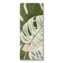 Tropical Monstera Leaf Shapes Botanical & Floral Graphic Art Gallery Wrapped Canvas Print Wall Art