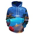 thumbnail image 1 of Tropical Moonlit Resort Men's Women New Sweatshirt Hoodie Men's Plus Size Sweatshirt Hooded Sweatshirt 3d Printed Street Men's Cloth, 1 of 6