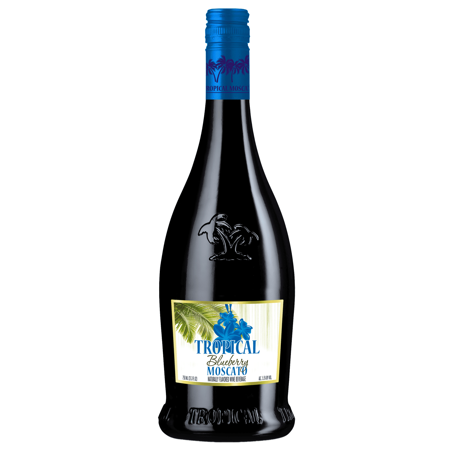 Tropical Moscato Blueberry Flavored Wine Italy, 750 ml Bottle, ABV 5.50