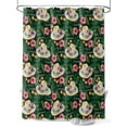 thumbnail image 1 of Tropical Motivational Shower Curtain, Hello Summer Hat Tropical Plants Bathroom Decor Curtains Set with Hooks, Green Waterproof Fabric Home Accessories， 72 X 78 Inch Long, 1 of 6