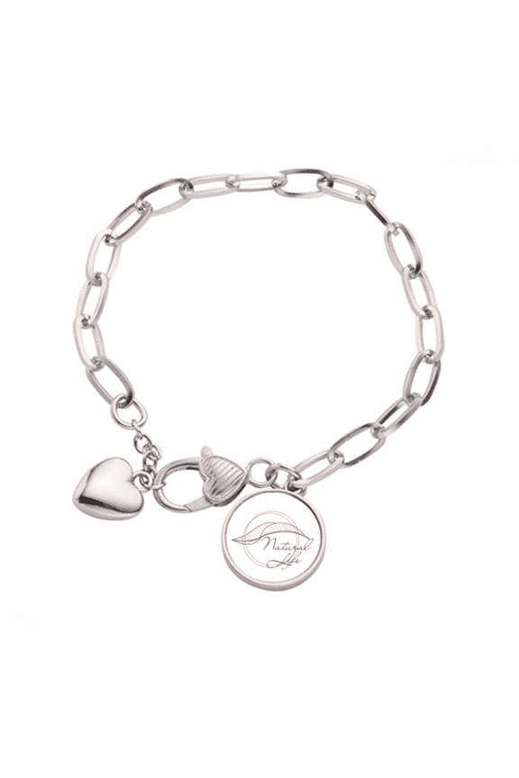 Natural Life Heart Chain Bracelet Jewelry Charm Fashion