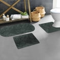 thumbnail image 1 of Evideco French Home Goods Tropical Night 3-Piece Bath Mat Set – Includes Standard, Runner, and Contour, 1 of 8