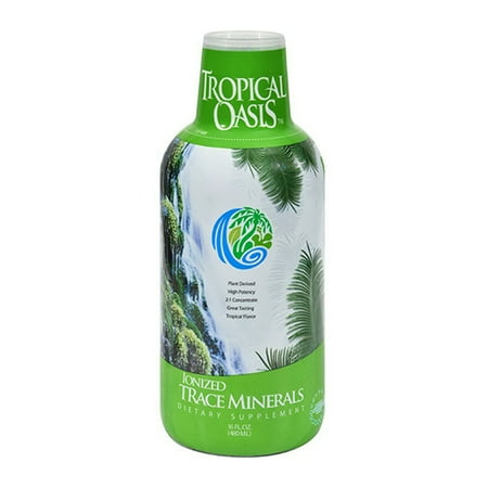 Tropical Oasis Ionized Trace Minerals, Tropical Flavor, 16 oz