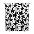 thumbnail image 1 of Tropical Ocean Life Shower Curtain - Starfish & Marine Life Water Resistant Art, Washable Bathroom Set with Ocean Theme Hooks,72x84in, 1 of 5