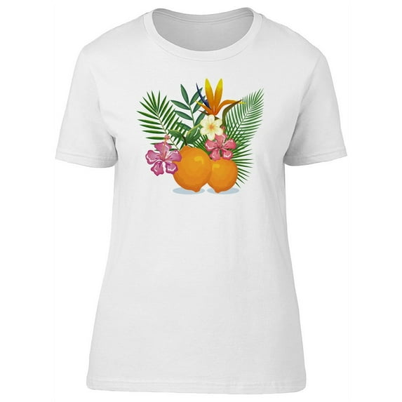Tropical Orange Garden Tee Women's -Image by Shutterstock