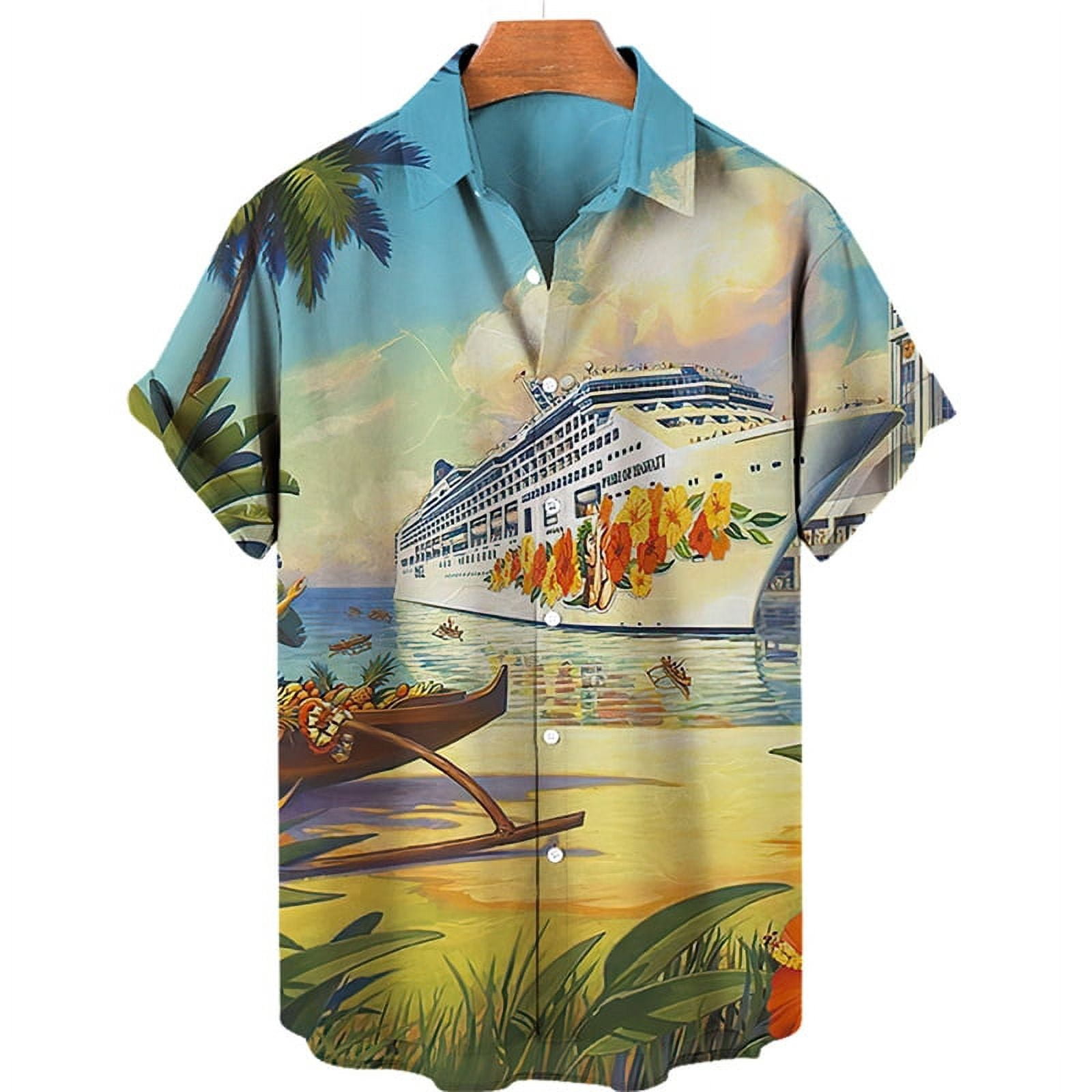 HASHBACK Printed Tropical fabric Shirt For Men 40 main image 0