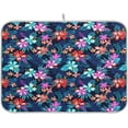 thumbnail image 1 of Tropical Palm Flower Kitchen Dish Drying Mat, 16'' x 18'' Super Absorbent Dish Drying Mat for Kitchen, Sink, Dining Table, 1 of 7