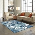 thumbnail image 1 of Tropical Palm Leaf Area Rugs Modern Plants Retro Indoor Large Rug Non Slip Machine Washable Breathable Durable Carpet Front Entrance Floor Decor 5x7 Non-slip Soft Living Room, 1 of 5