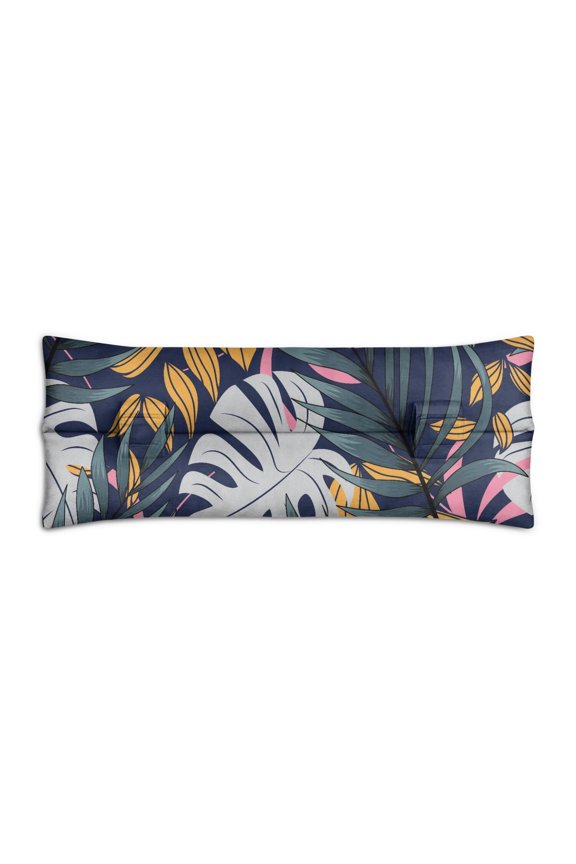 Tropical Palm Leaf Seat Belt Pillow for Surgery - Hawaiian Floral Mastectomy Cushion - Soft Breast Surgery Recovery Pillow with Botanical Colors