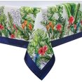 thumbnail image 1 of Tropical Palm Leaf Tablecloth Waterproof, Summer Floral Bordered Rectangle Table Cloth, Washable Table Cover for Kitchen Dining Party Decor (60×84 Inch), 1 of 6