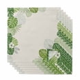 thumbnail image 1 of Tropical Palm Leaves Cloth Napkins, Summer Green Botanical Leaf Plants Washable and Reusable Dinner Napkins Set of 6, Table Napkin for Kitchen Party Birthday Wedding Hotel Housewarming 20"x20", 1 of 9
