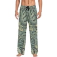 thumbnail image 1 of Tropical Palm Leaves Ghost Pajama Pants, Men's Lounge Pants Light with Drawstring and Pockets, Christmas New Year Birthday Father's Day Gifts, XX-Large, 1 of 7