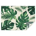 thumbnail image 1 of Tropical Palm Leaves in Hawaii Rectangle Tablecloth 60"x84",Waterproof Polyester Rectangle Table Cloth, Wipeable Spillproof Polyester Tablecloth for Dining, Camping, Indoor and Outdoor, 1 of 5