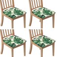 thumbnail image 1 of Tropical Palm Leaves in Hawaii Seat Covers for Dining Room Chairs Set Of 4,Stretch Printed Washable Chair Seat Cover with Elastic Ties and Button,Removable Waterproof Couch Cushion Covers, 1 of 6