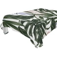 thumbnail image 1 of Tropical Palm Leaves Rectangle Tablecloth, Dust Proof Anti Wrinkle Wipeable Table Cloth Tabletop for of Dinner Kitchen Wedding Holiday Party 60"x90" Home Decor, 1 of 7