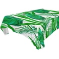thumbnail image 1 of Tropical Palm Leaves Rectangle Tablecloth, Dust Proof Anti Wrinkle Wipeable Table Cloth Tabletop foration of Dinner Kitchen Wedding Holiday Party 54"x54" Decor Gift, 1 of 7