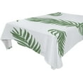 thumbnail image 1 of Tropical Palm Leaves Rectangle Tablecloth, Dust Proof Anti Wrinkle Wipeable Table Cloth Tabletop foration of Dinner Kitchen Wedding Holiday Party 54"x54" Decor Gift, 1 of 7